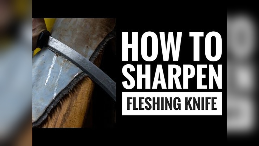 How to Sharpen Fleshing Knife